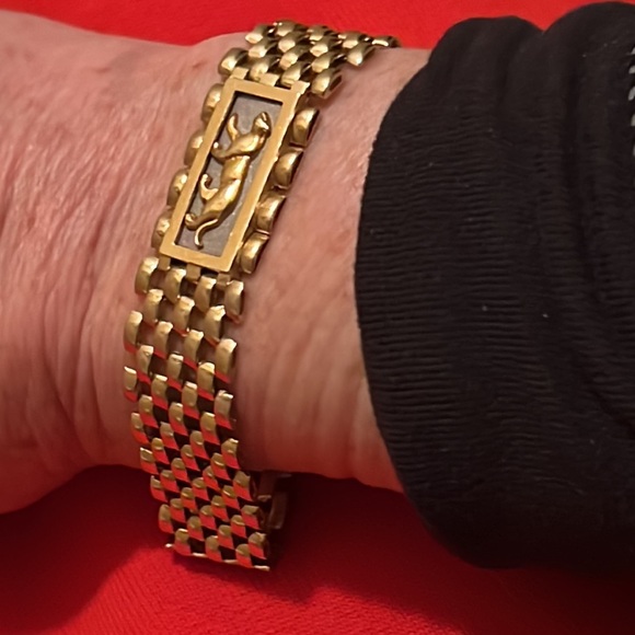 14 karat gold panther bracelet - Picture 7 of 8